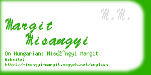 margit misangyi business card